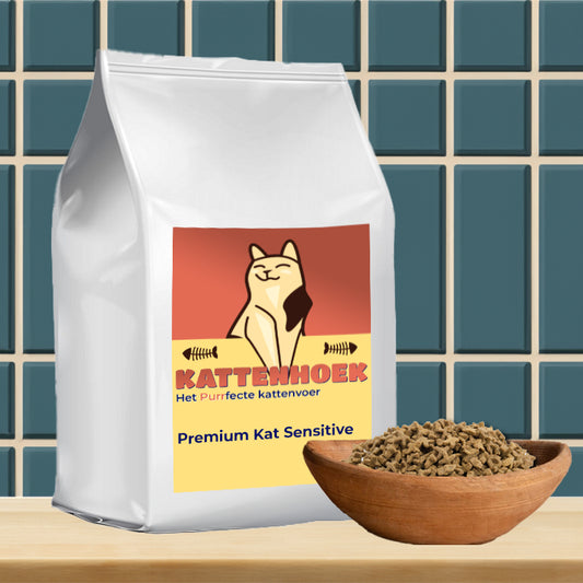 Premium Kat Sensitive - Voeding voor gevoelige katten - Kattenhoek