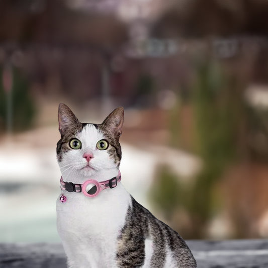 Kattenhalsband met Airtag iOS GPS Tracker - Reflecterend met Belletje