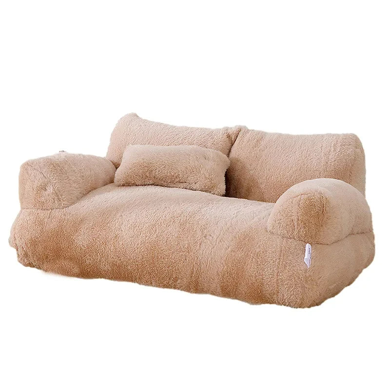 Pawstrip Deluxe Plush Sofa Bed - Luxe en Knus voor Uw Huisdier