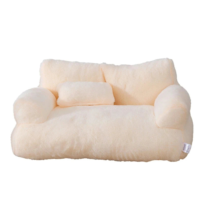 Pawstrip Deluxe Plush Sofa Bed - Luxe en Knus voor Uw Huisdier